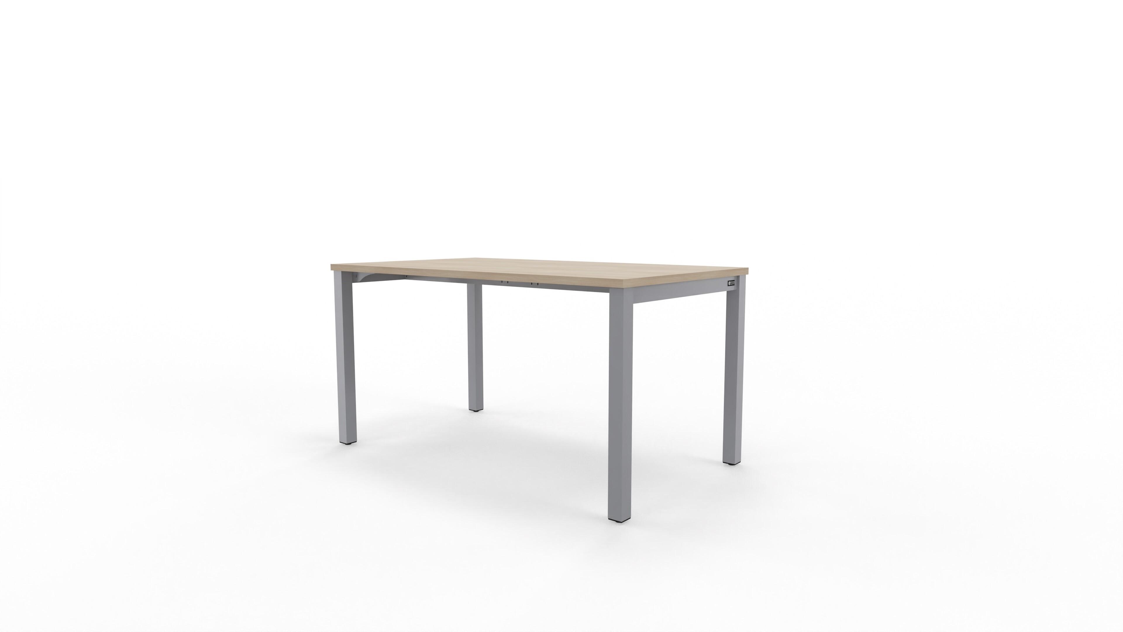 Mesa de escritorio de melamina nova plus roble claro de 74x140x80cm