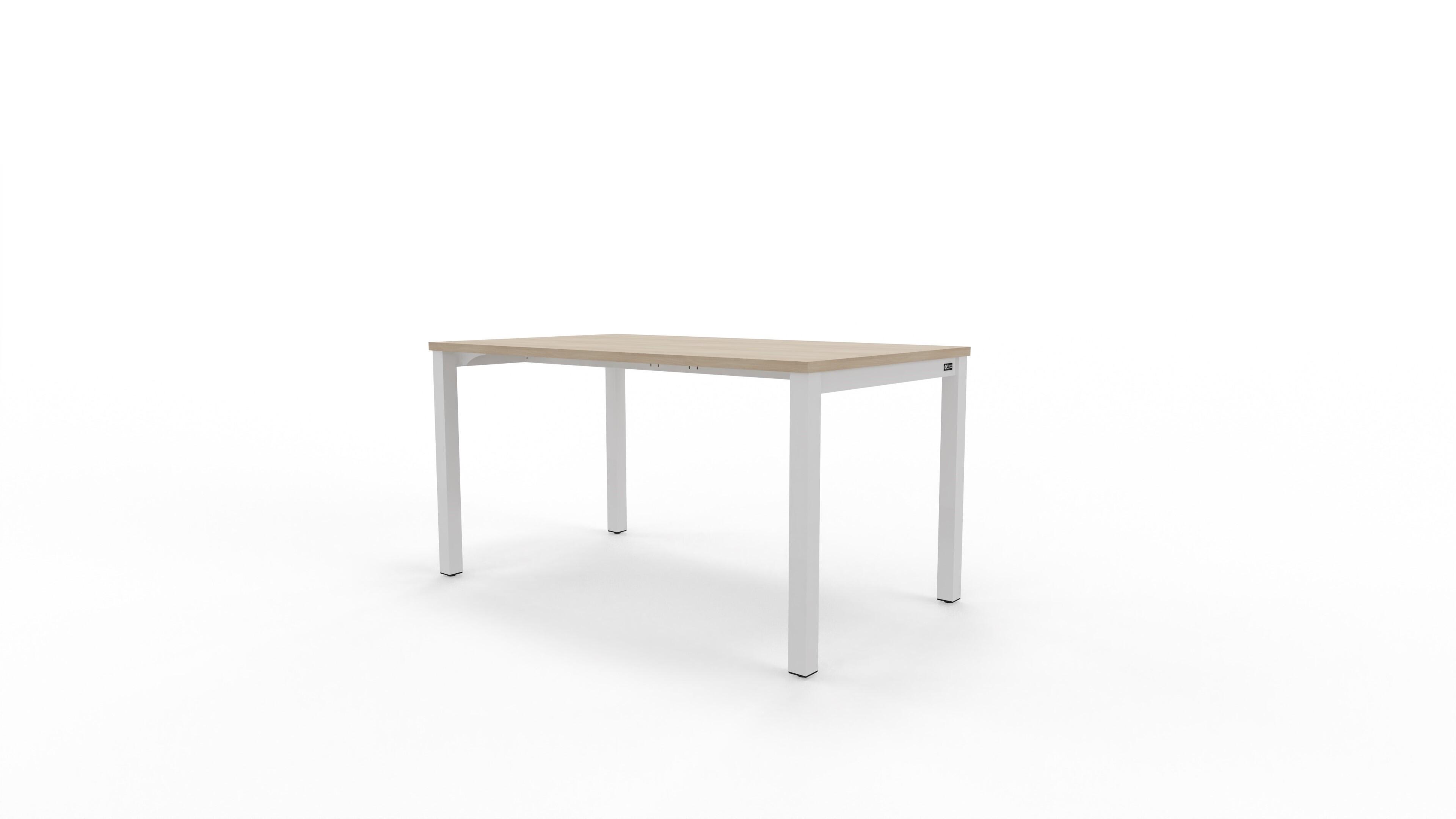 Mesa de escritorio de melamina nova plus roble claro de 74x140x60cm
