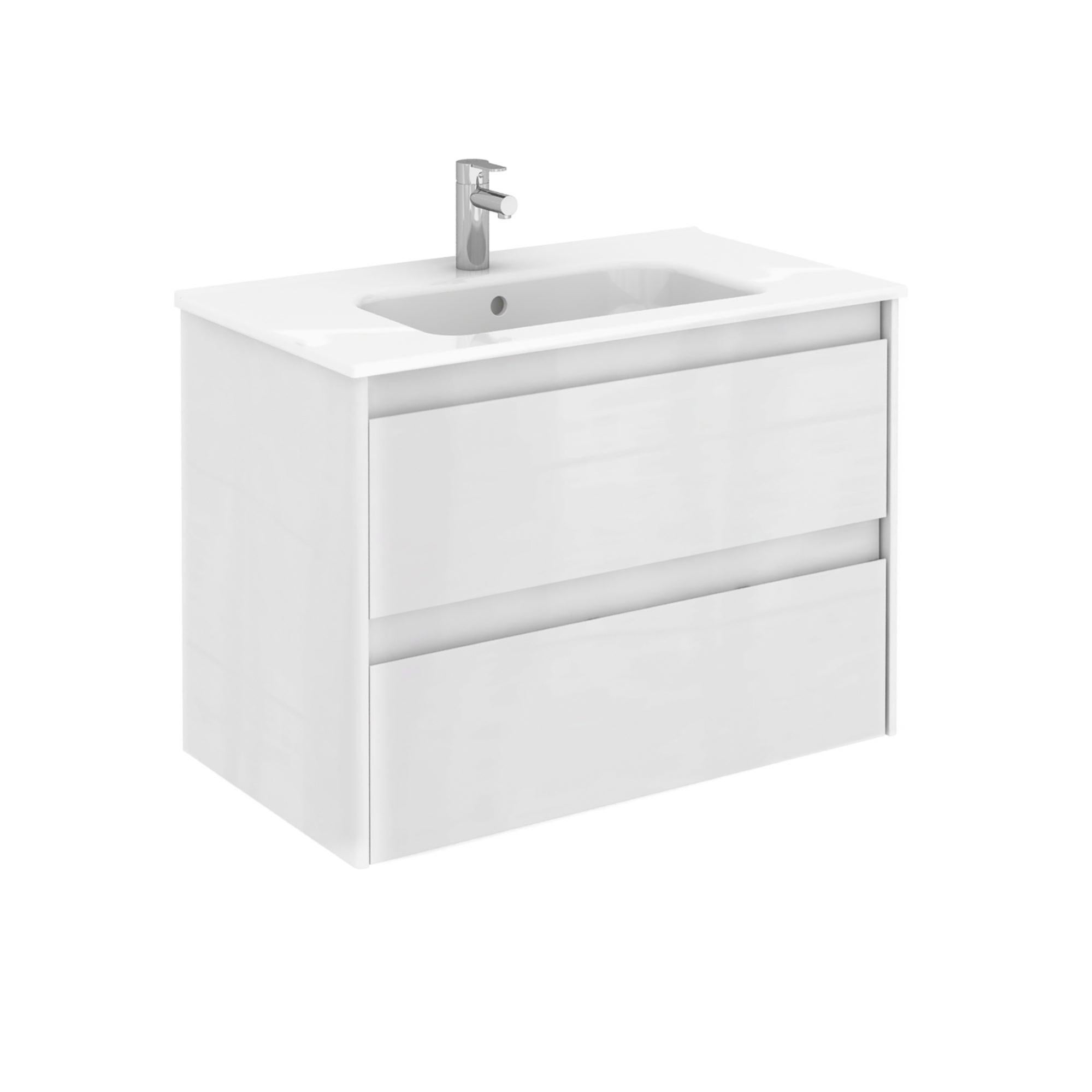 Mueble de baño con lavabo alfa blanco 80x45 cm