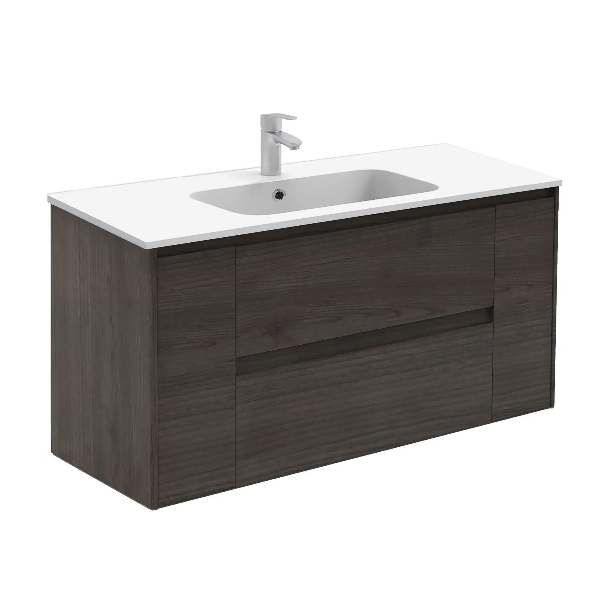 Mueble de baño con lavabo alfa fresno 120x45 cm