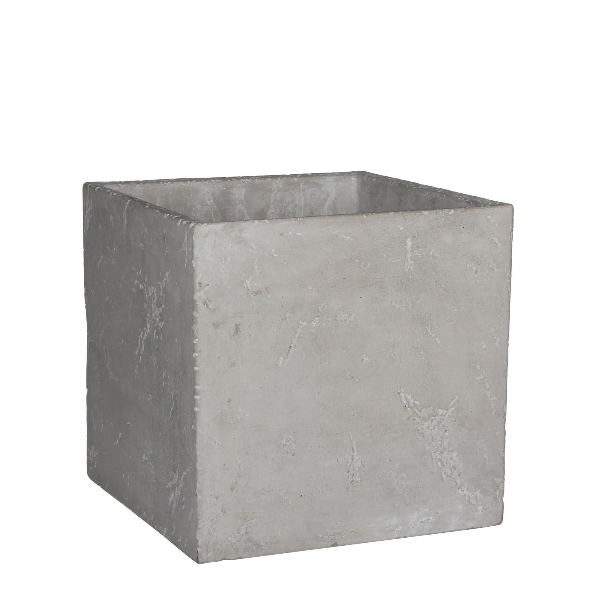 Maceta de cemento jimmy gris 20 5x20 5 cm de la marca Sin marca