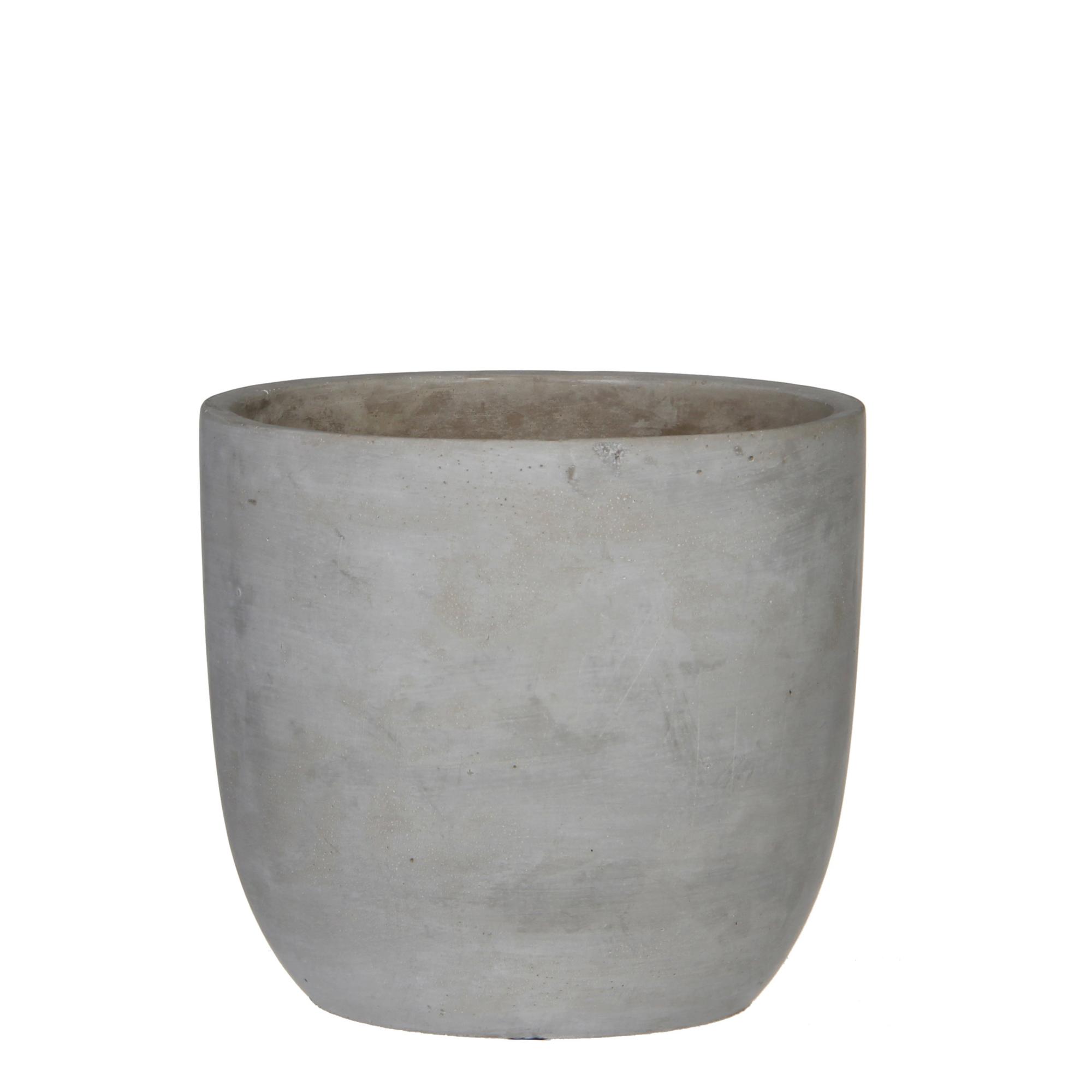 Maceta de cemento cliff beige de ø 19 5 cm de la marca Sin marca