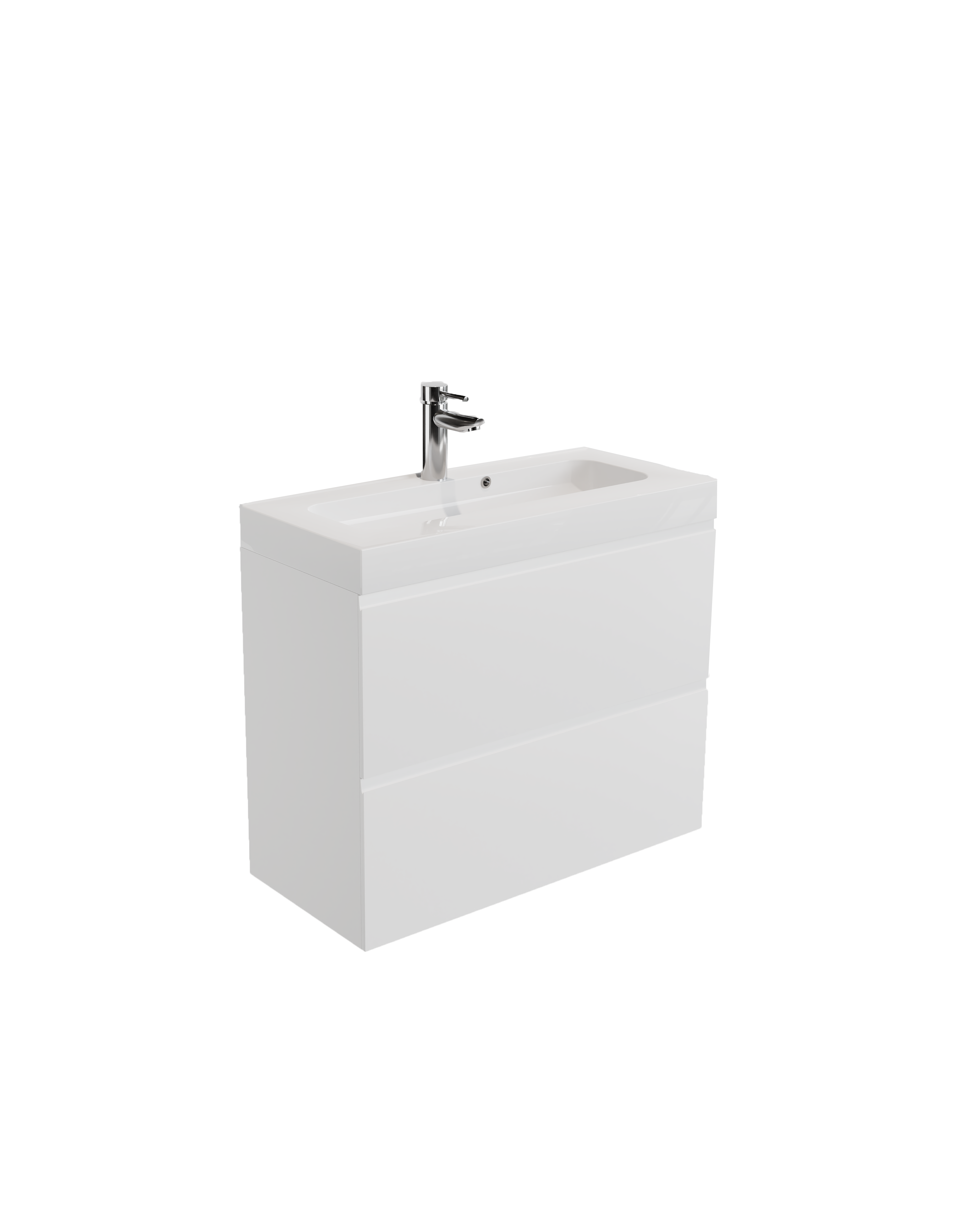 Mueble de baño con lavabo remix blanco 75x33 cm