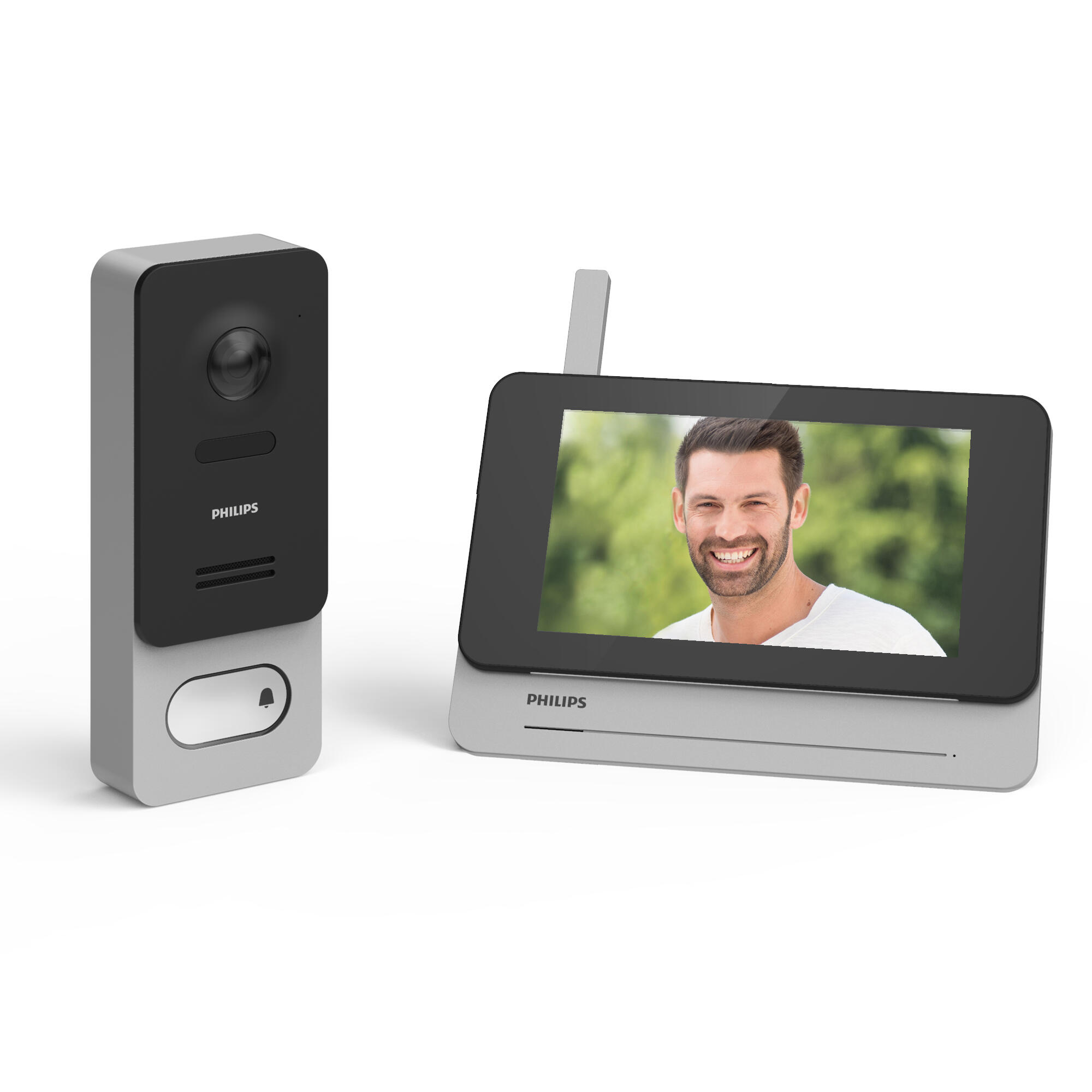 Kit de videoportero philips 7 welcome eye wireless conectado con wifi