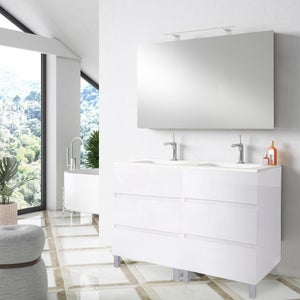 Mueble de baño MABÖ120 de doble seno (2 lavabos) ~ Reformas Guaita