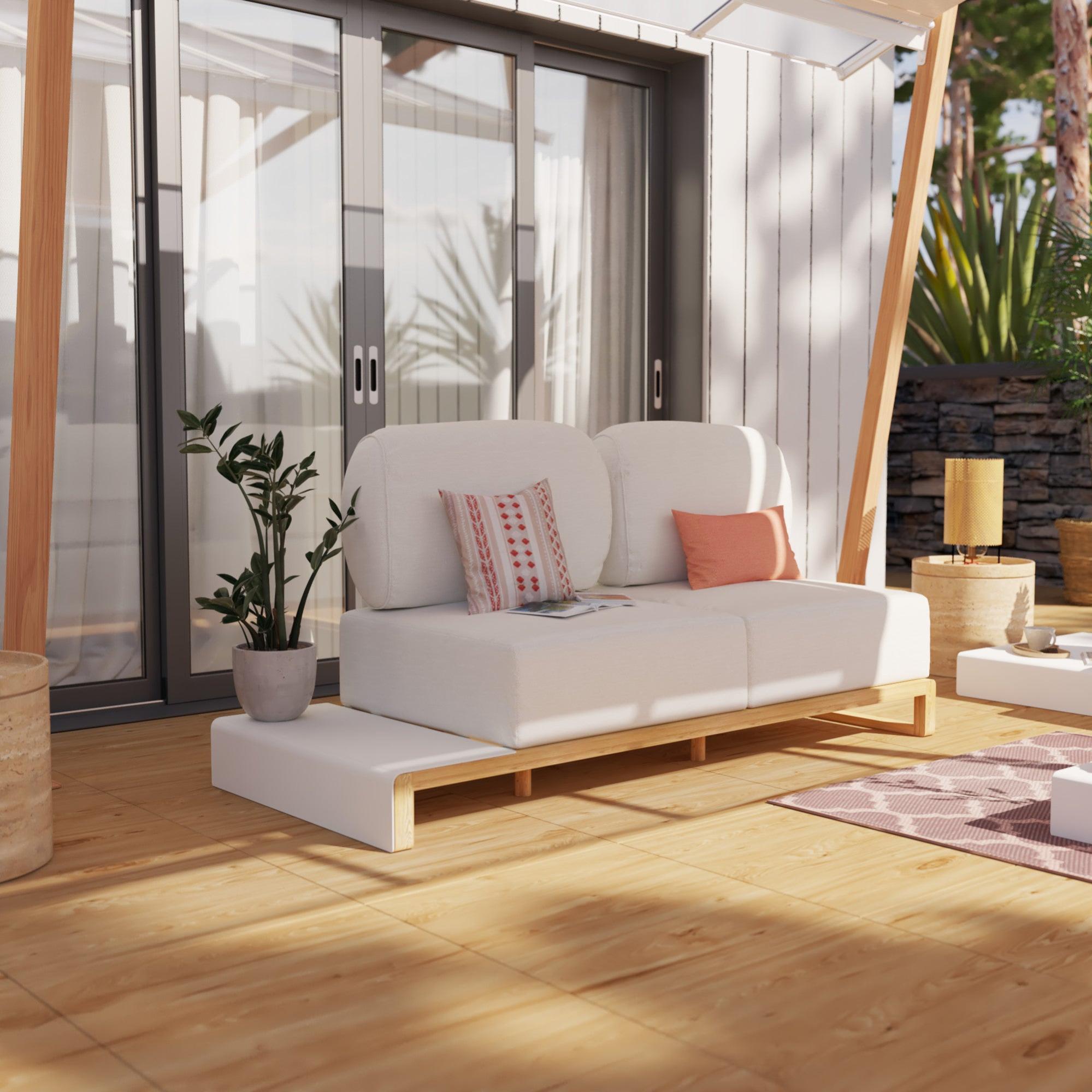 Conjunto de muebles de jardín memphis de teca para 4 personas de la marca NATERIAL Conjunto de muebles de jardín memphis de teca para 4 personas de la marca NATERIAL