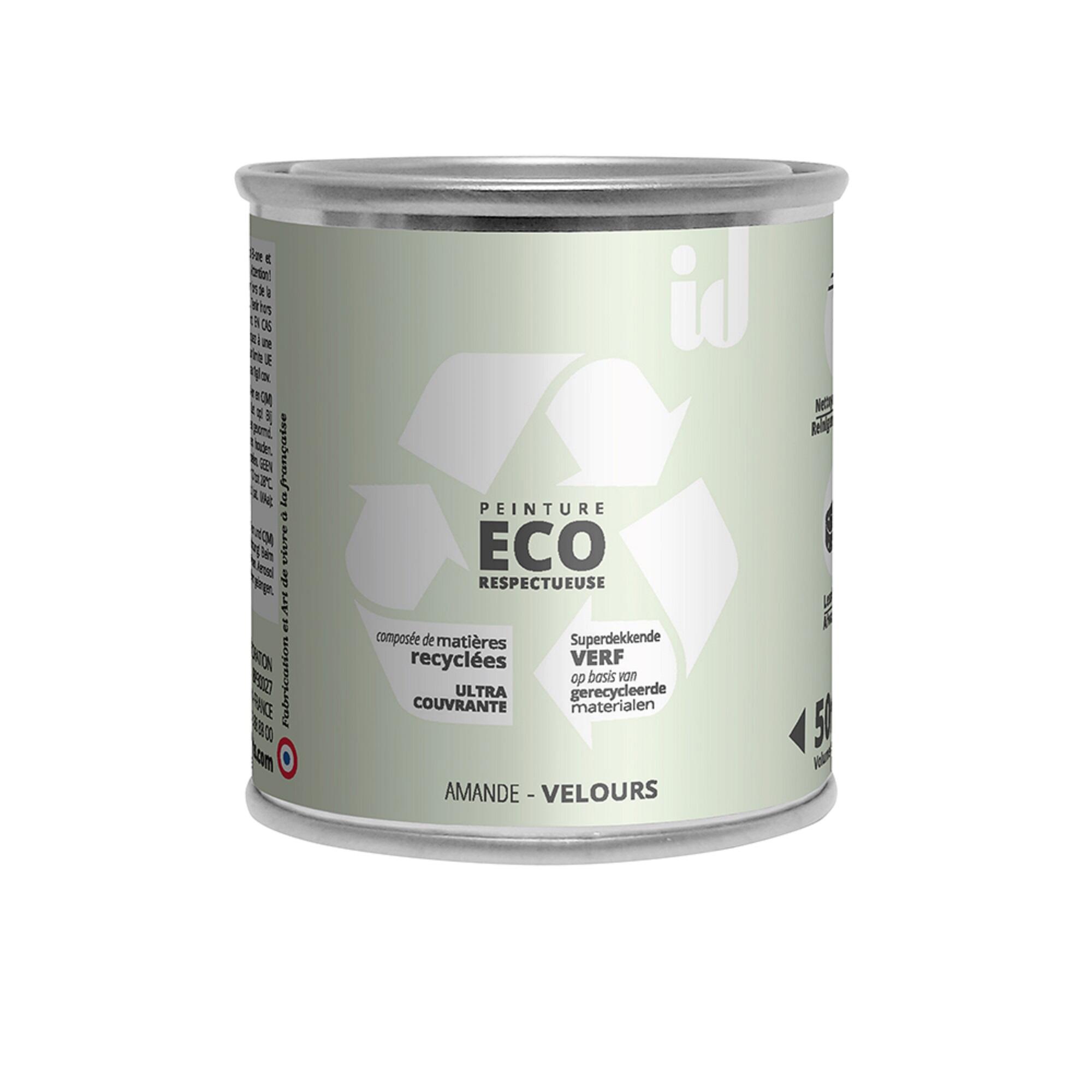 Pintura de interior ecorespetuosa id efecto terciopelo 50ml almendra