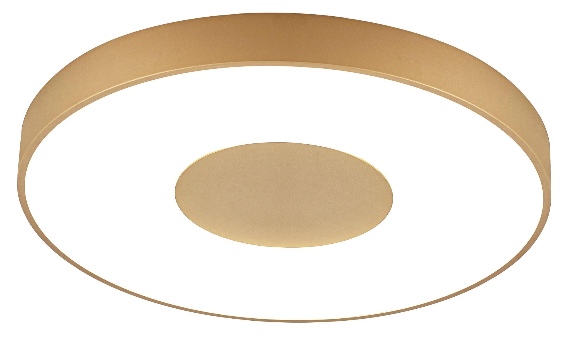 Plafón led coin oro 100w color de luz regulable con mando de la marca MANTRA