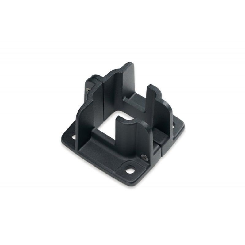 Base poste de aluminio para suelo antracita de 6x6,5 cm cost