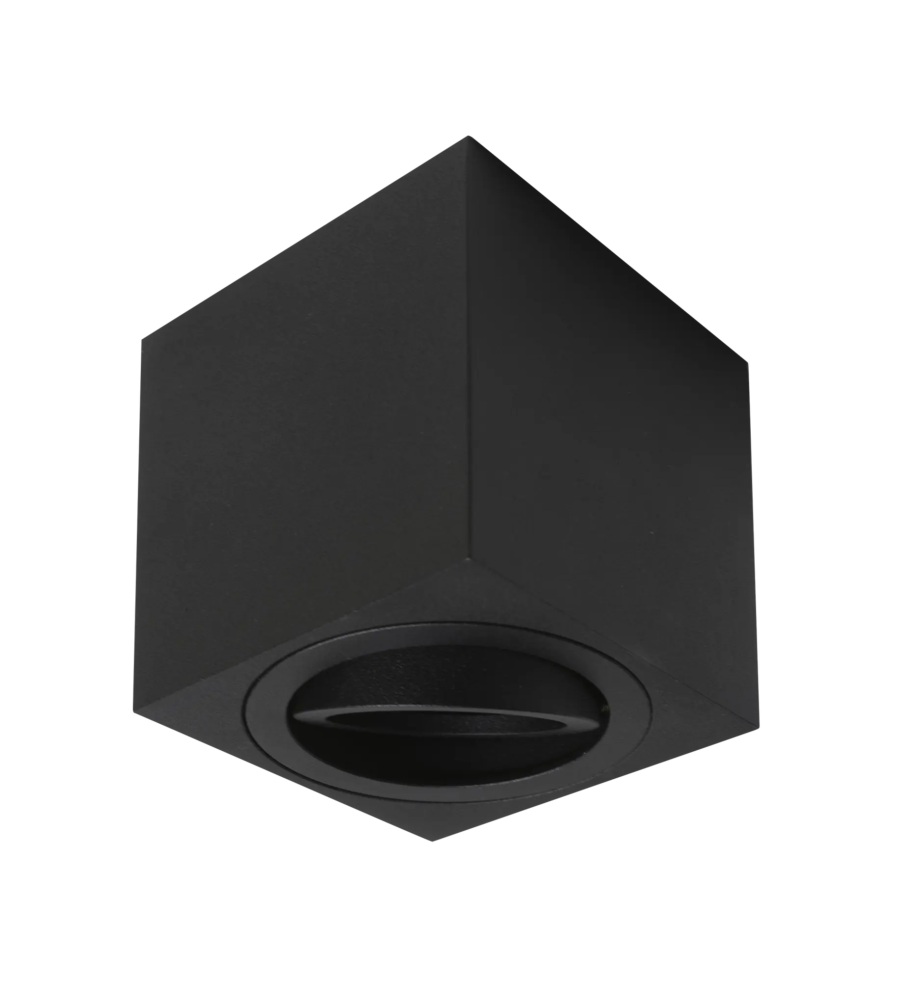 Foco de superficie cuadrado alverlamp negro 8 cm