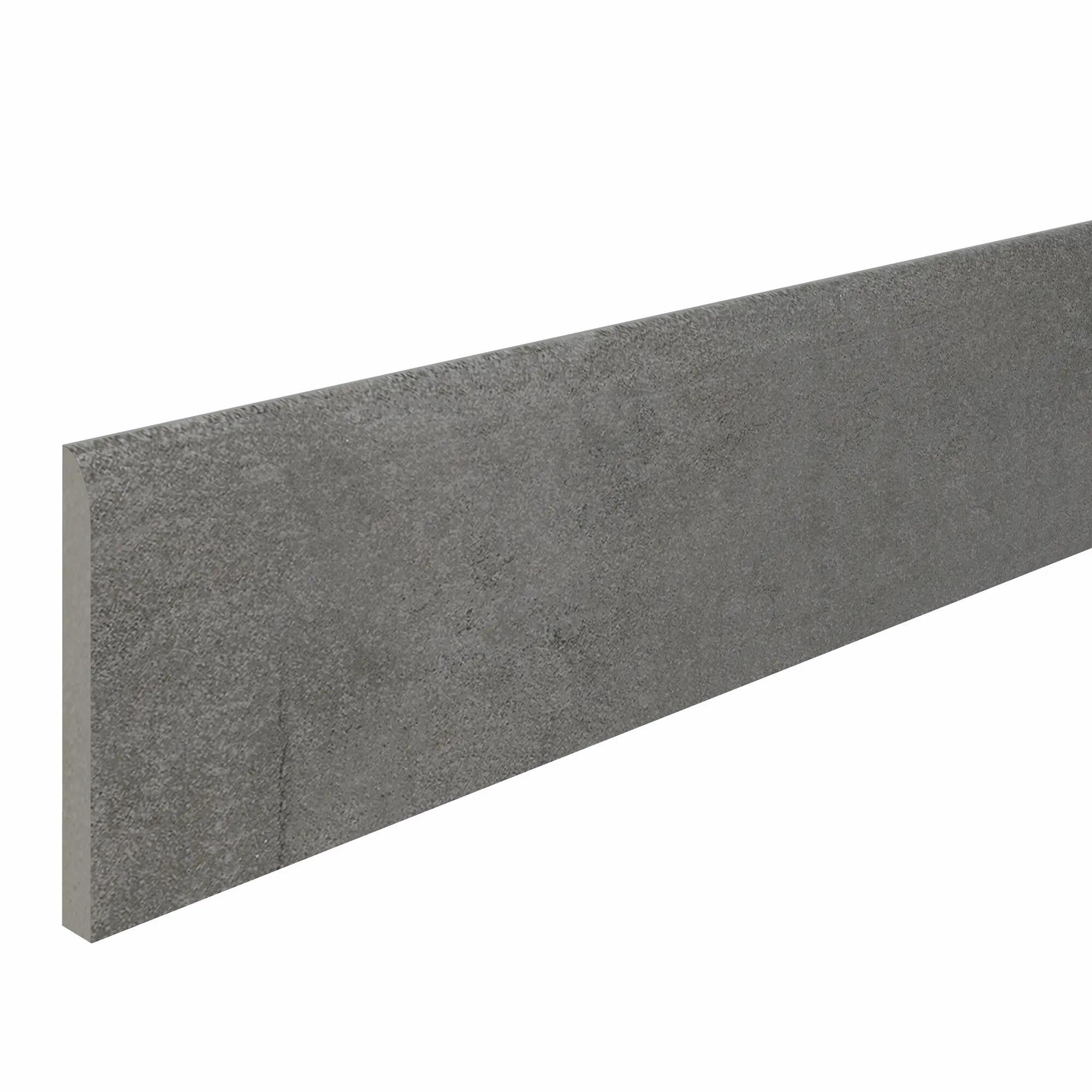 Pack de 4 rodapiés artens cemento 10x60 cm grafito