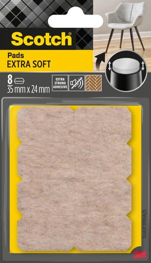 Fieltro adhesivo para muebles Rectangular 12x95 mm Marrón 5