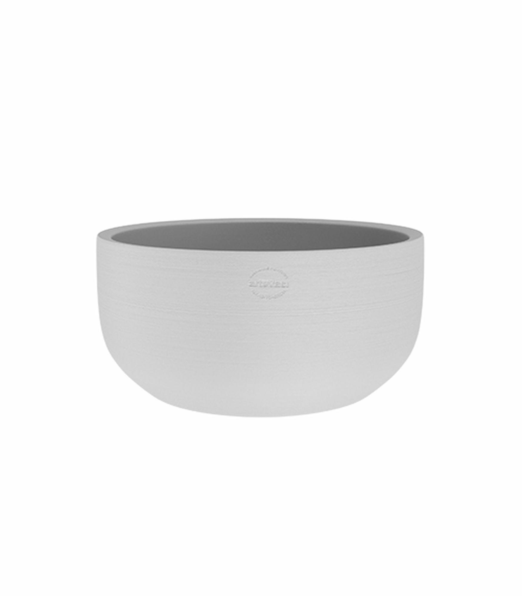 Maceta baja de arcilla urania blanca de ø 30 cm de la marca ARTEVASI