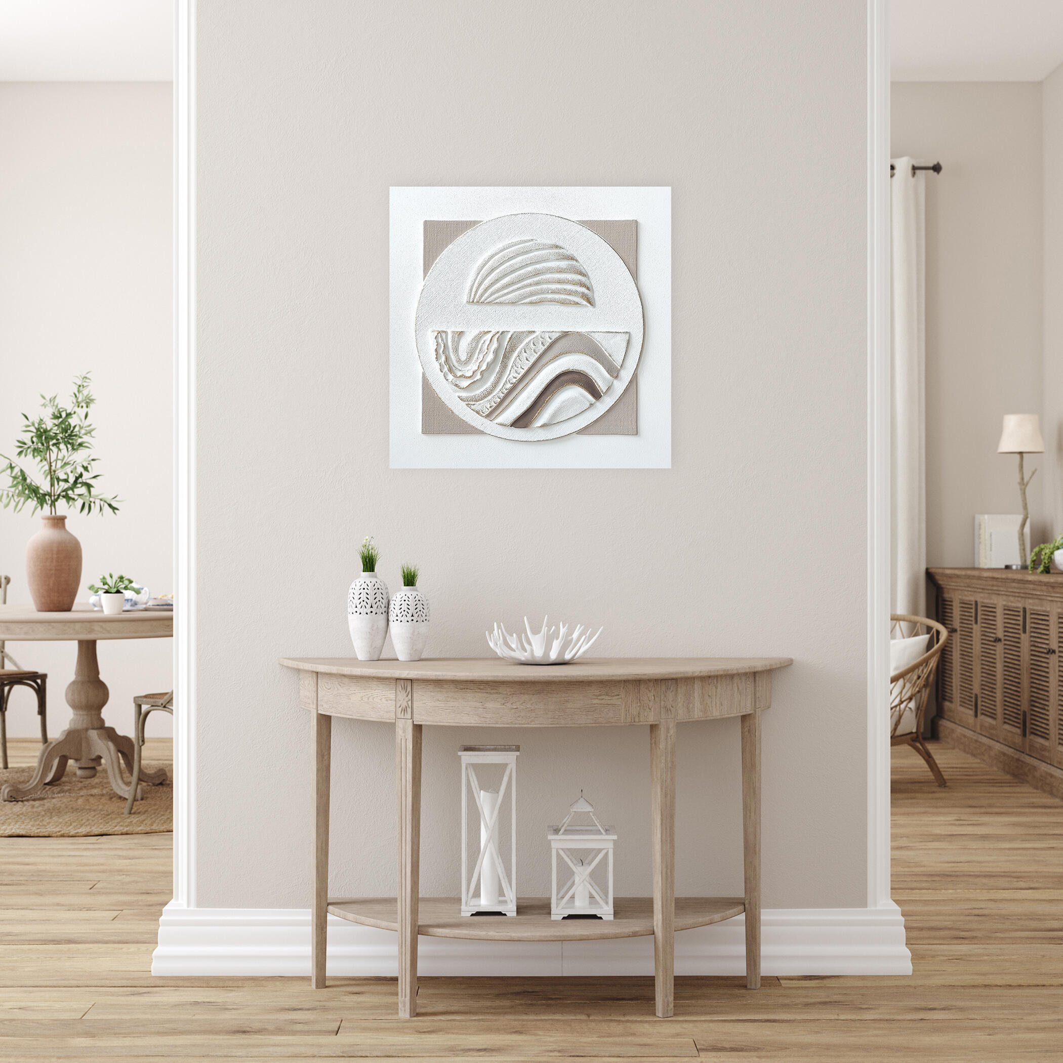 Cuadro Original Relieve Half Waves 60 X 60 Cm | Leroy Merlin