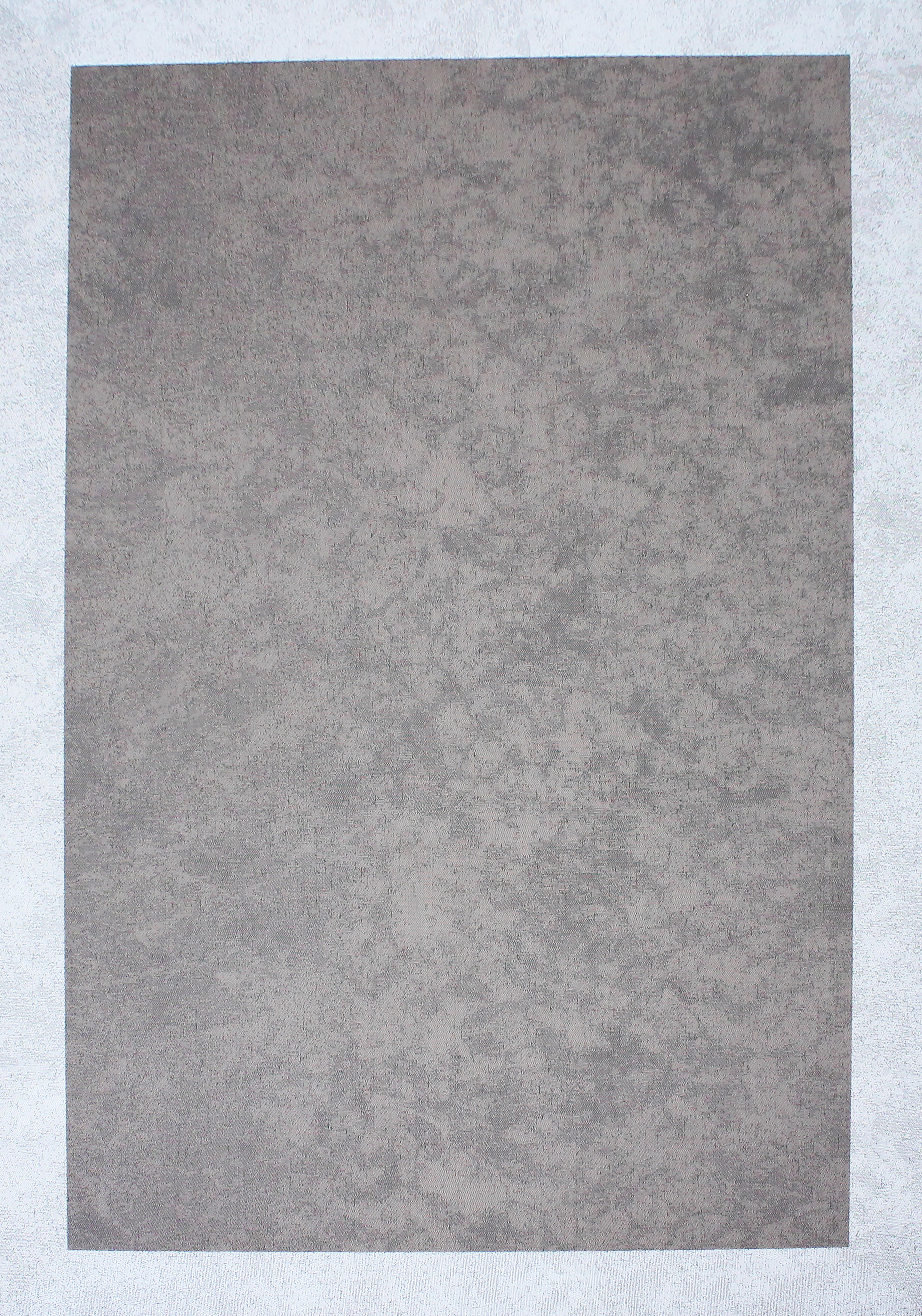 Alfombra ext/int pvc teplon jacquard gris carbon / blanco cuarzo 100x150cm