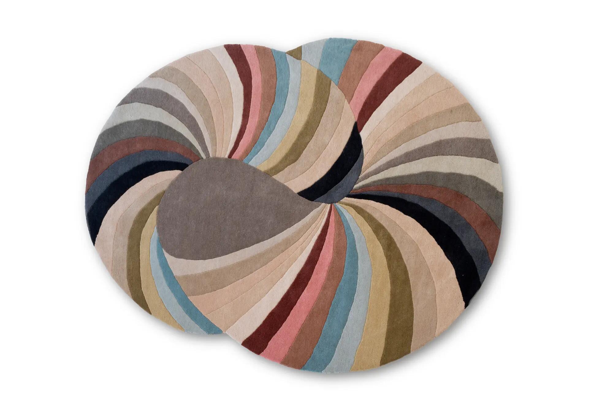 Alfombra lana lola multicolor ovalada 180x220cm