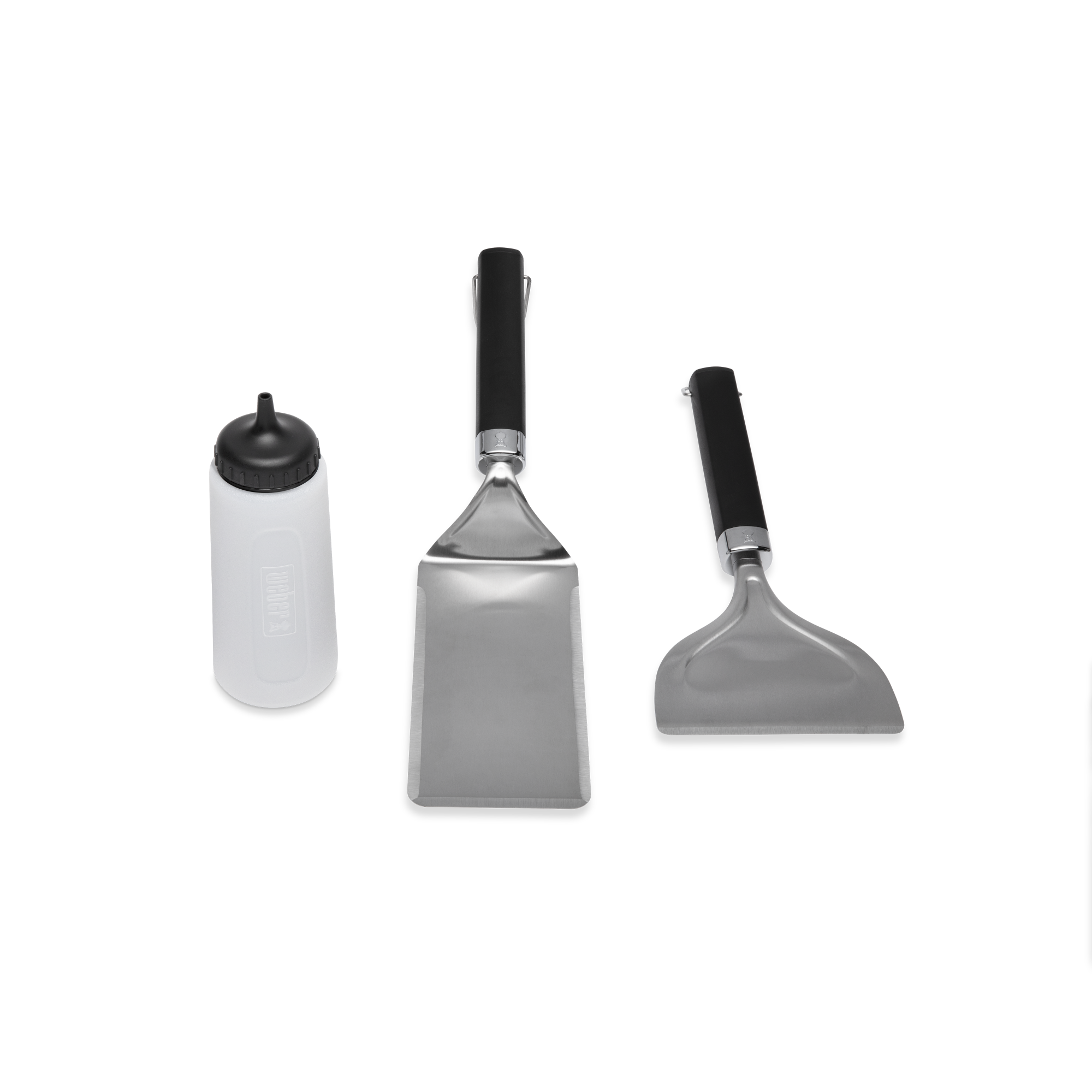 Juego de 3 utensilios para plancha weber de acero inoxidable de la marca Weber