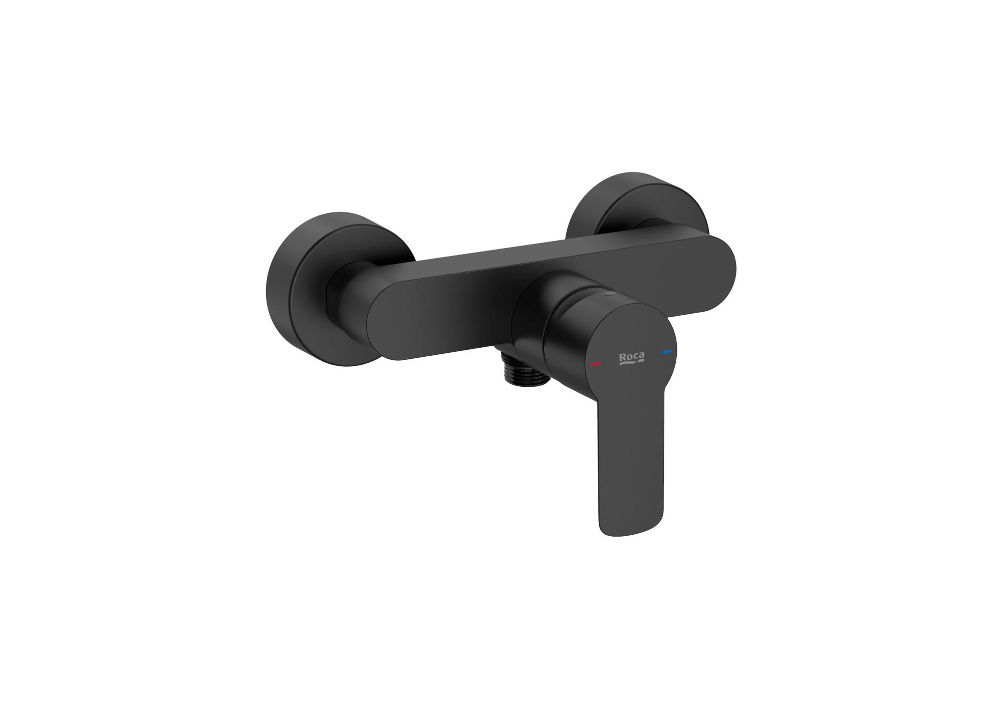 Grifo ducha monomando ROCA Nauta negro mate Leroy Merlin