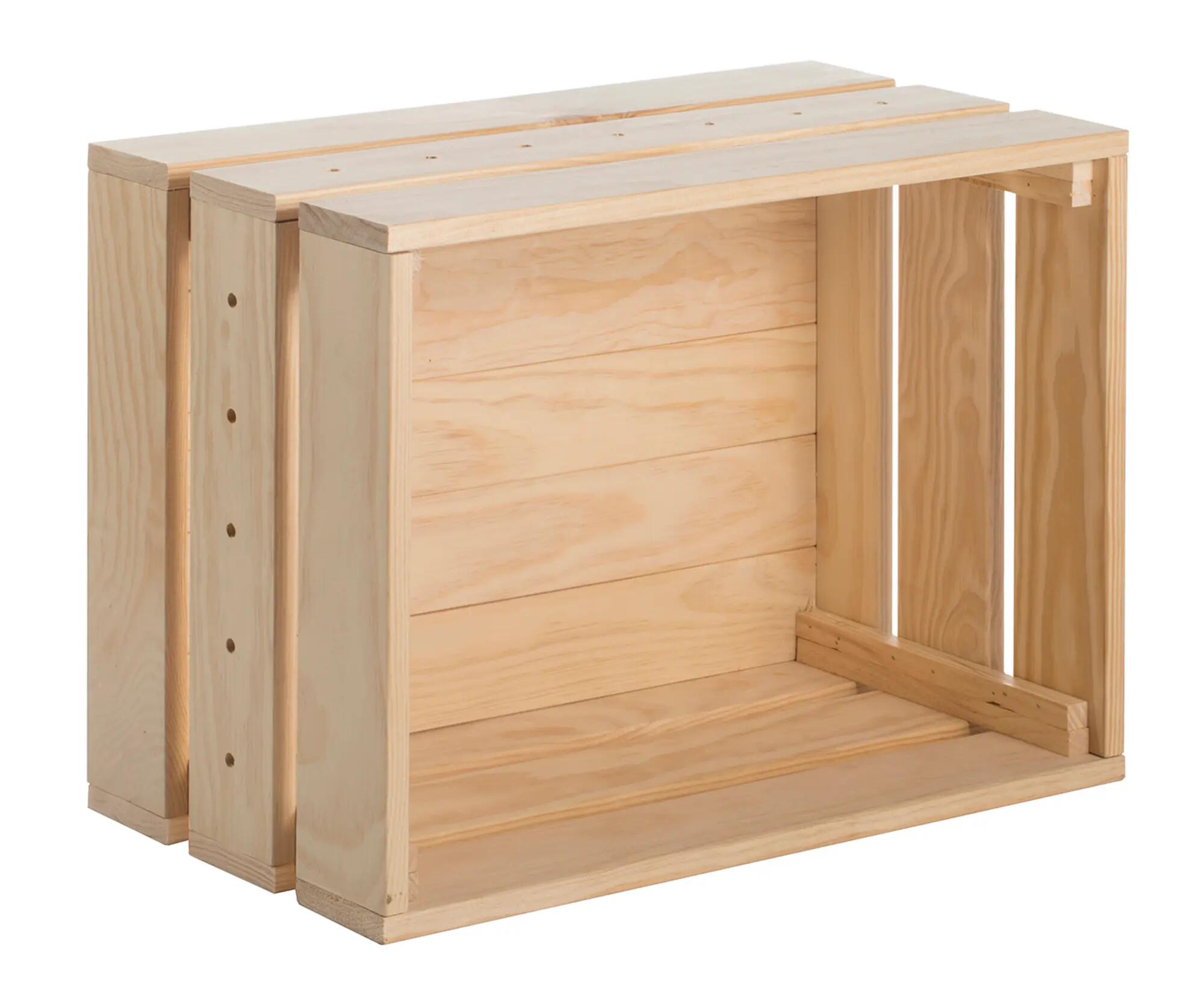 Caja de ordenación de madera astigarraga de 38.4x51.2x28 cm