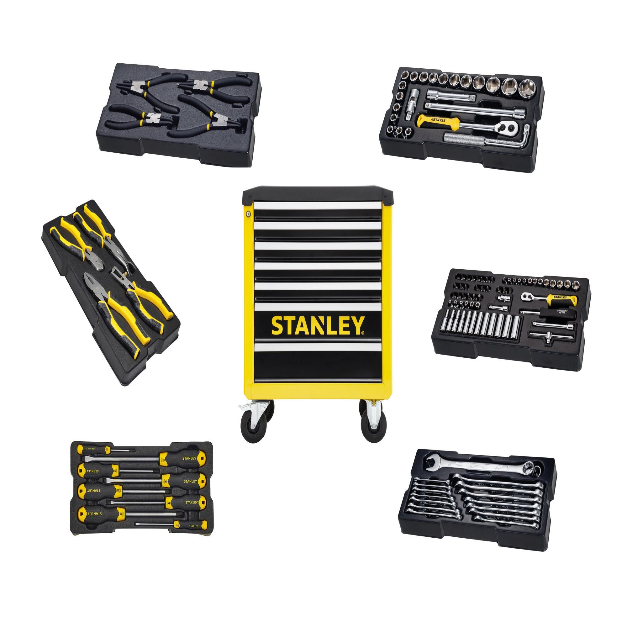 Stanley STHT6-80827 carro de herramientas con 91 herramientas