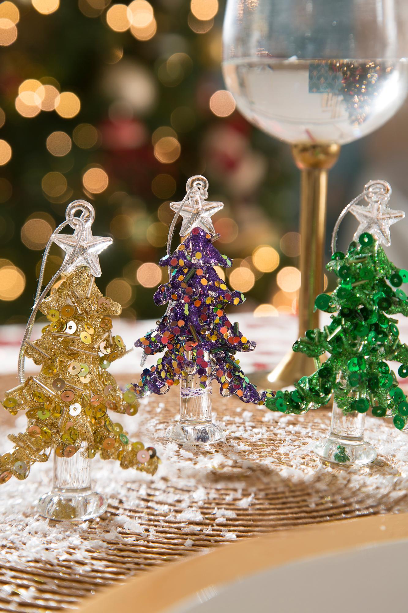  LEFERS - Adorno colgante de cristal para Navidad, decoración  brillante para árbol de Navidad, grabado de cristal, decoración del hogar,  regalos de Navidad, 1 pieza (C) : Hogar y Cocina
