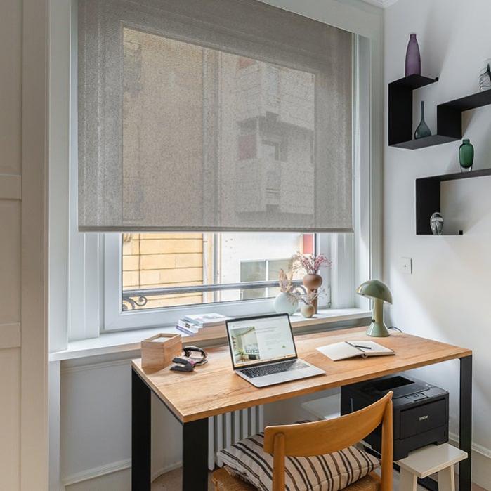 Estor enrollable screen térmico alu beige de 200x250cm de la marca ANSAR DECO