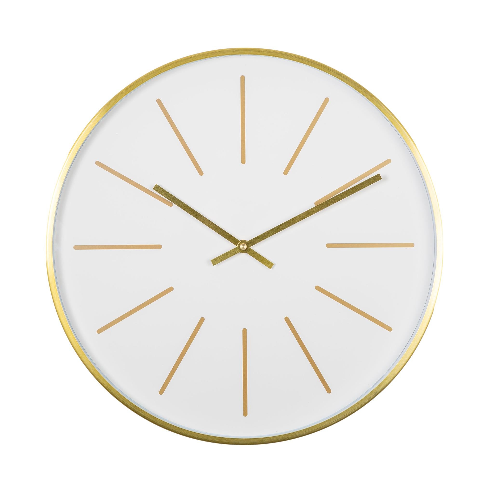 Reloj de pared ovalado fondo blanco de 40 cm