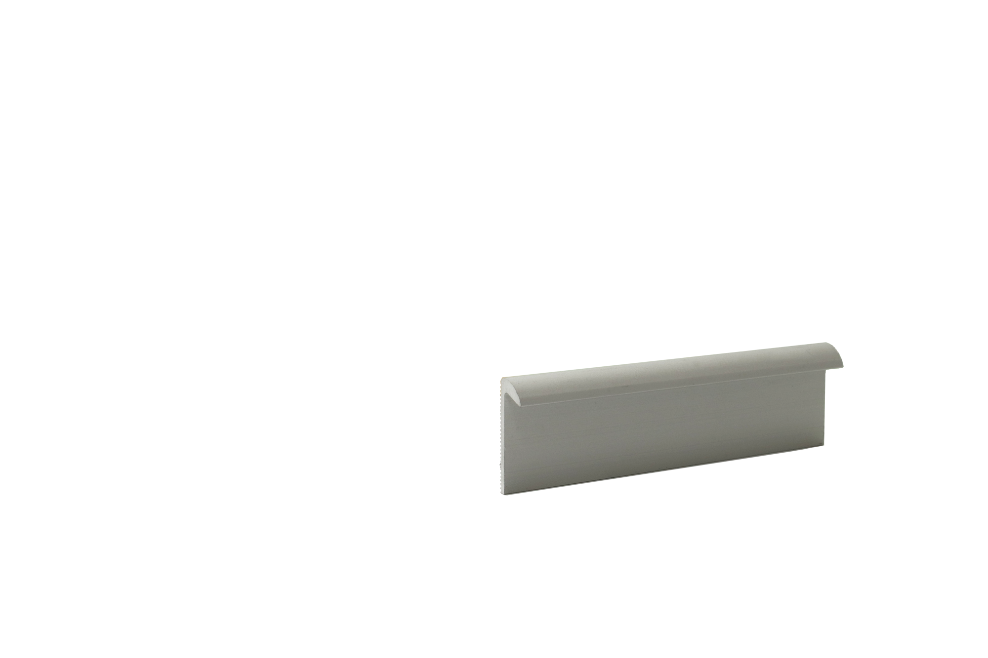 Perfil redondo de aluminio de 270x2,5cm gris