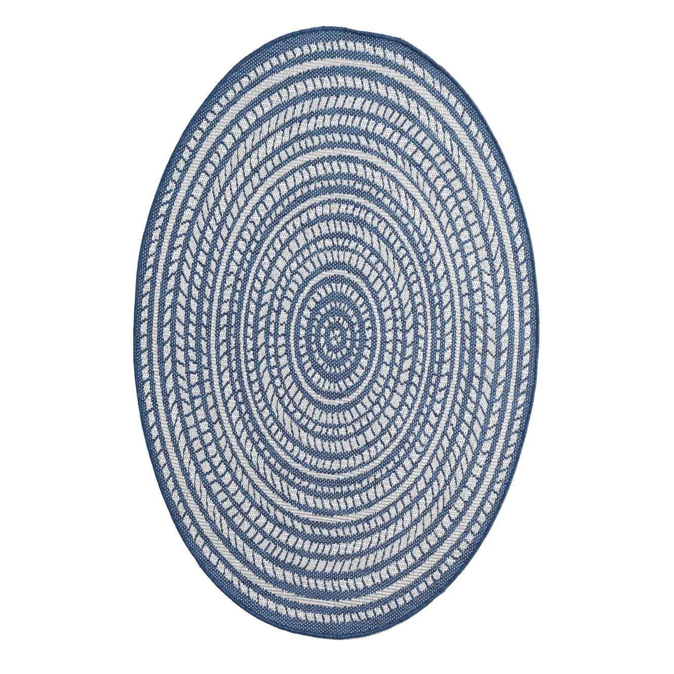 Alfombra polipropileno palmeras azul 120 x 180 cm - Iluminación Decoración  Aranjuez