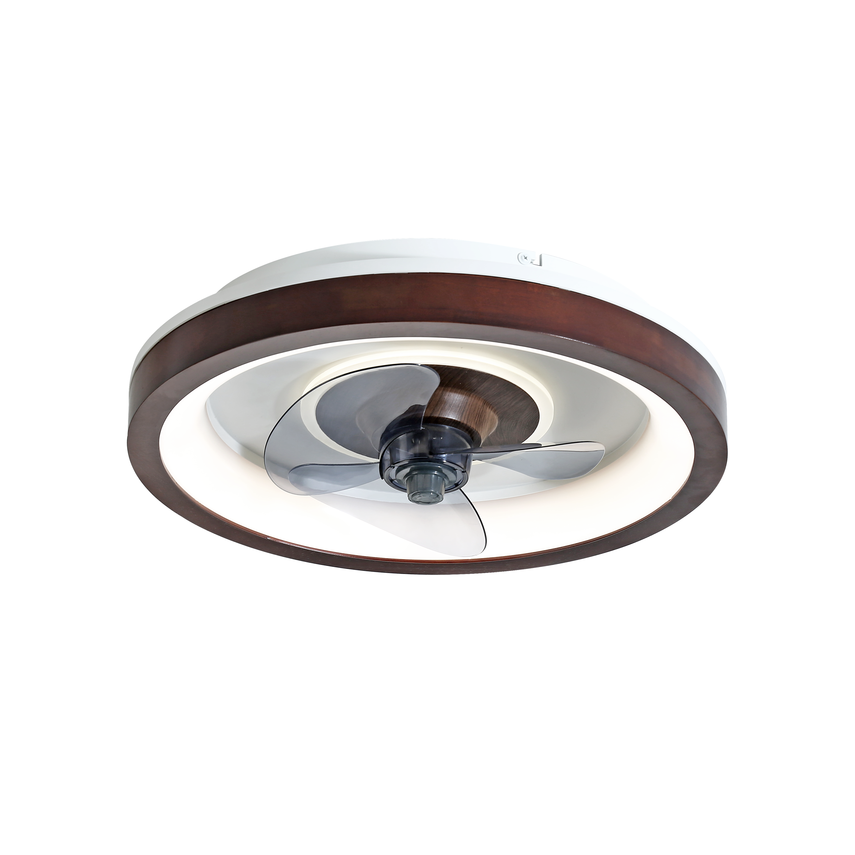Ventilador de techo con luz motor dc simun marrón 48 cm color luz regulable