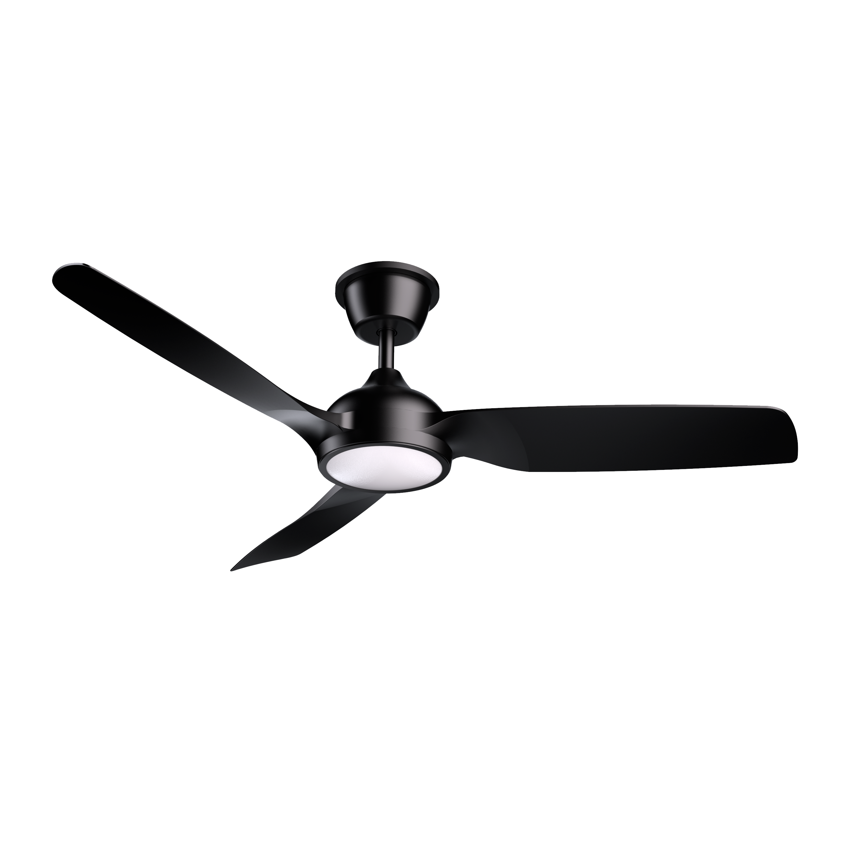 Ventilador de techo con luz motor dc sunset aqua negro 132cm color luz regulable