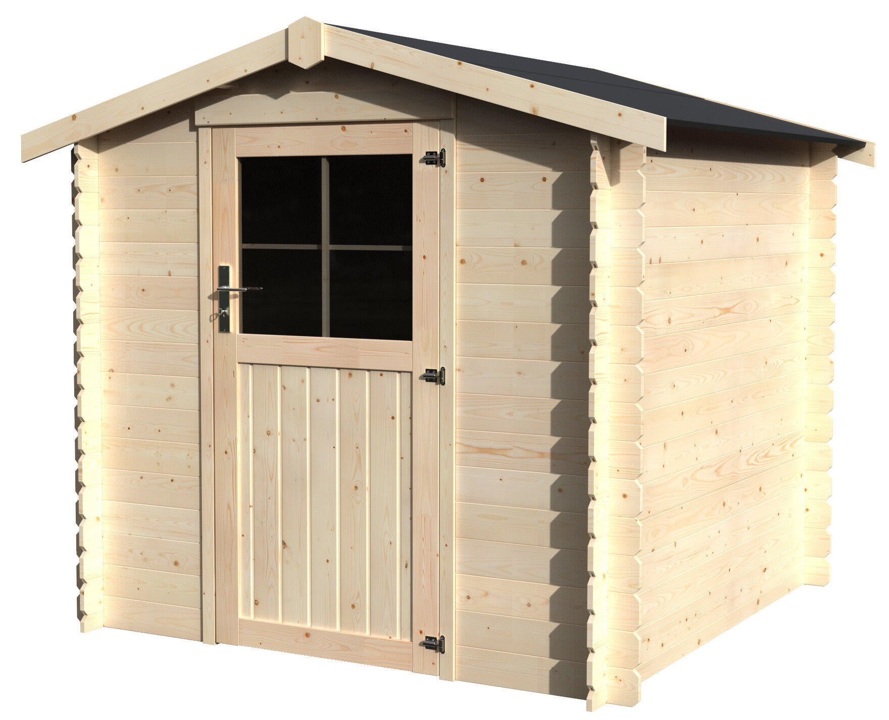 Caseta de madera haya de 230x203x213 cm y 4.9 m2