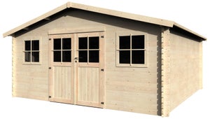 Caseta para exterior con una puerta doble y elaboración en madera de abeto  Vallauris Decor Et Jardin