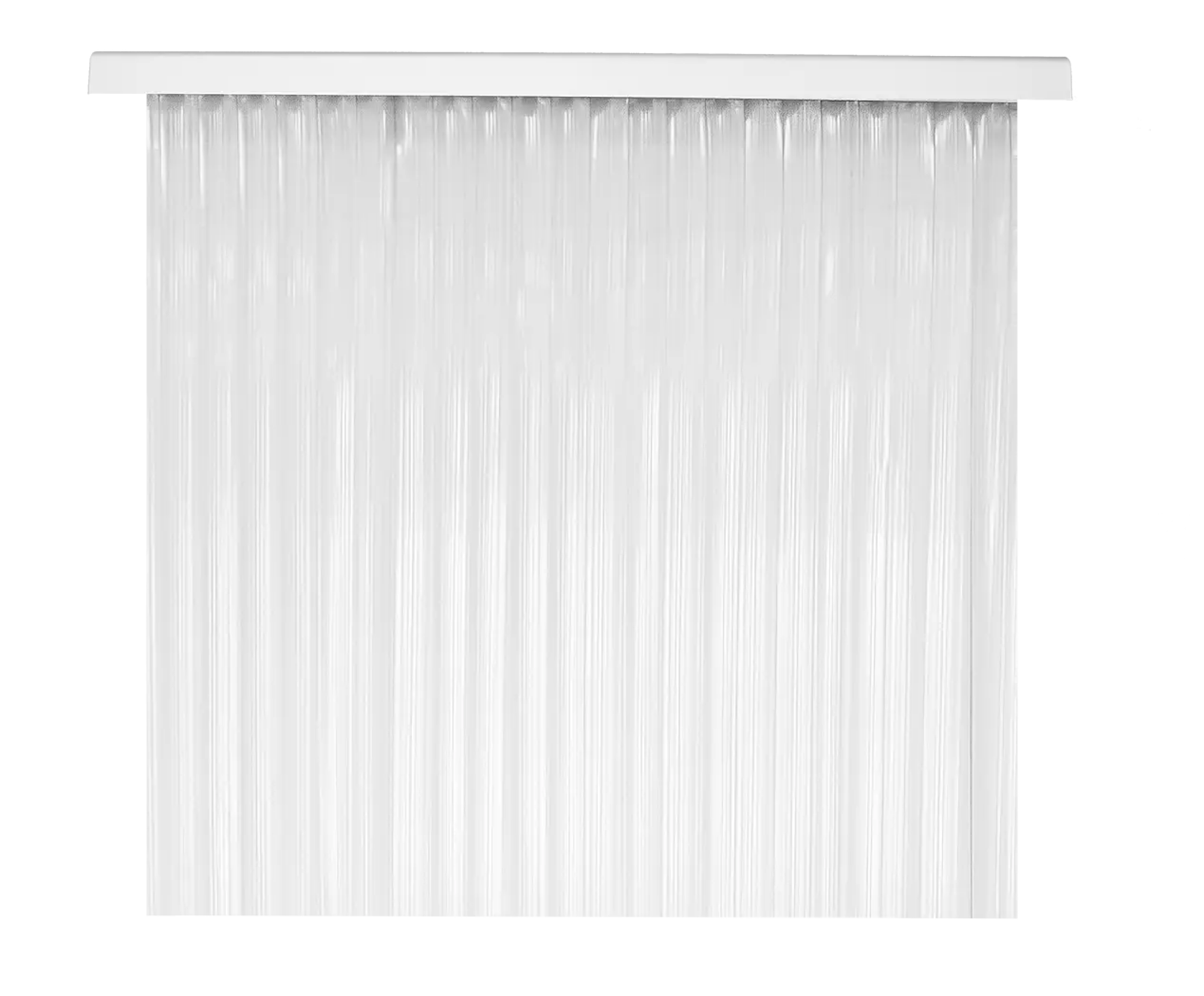 Cortina de puerta con motivo liso sella transparante de 90x210 cm