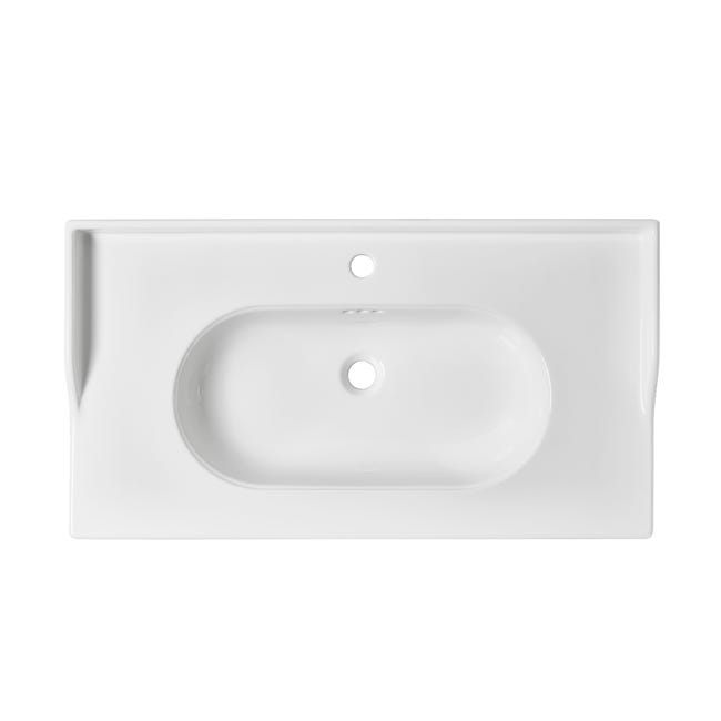 reflujo Pantera Implacable Mueble de baño con lavabo New Charm blanco 90x50 cm | Leroy Merlin