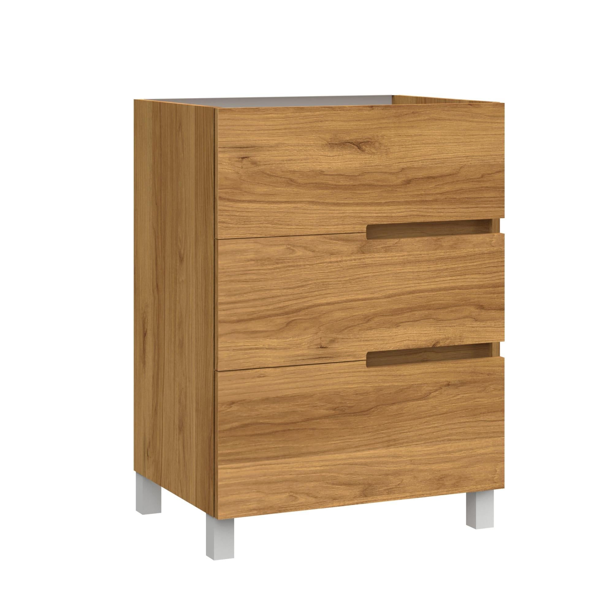 Mueble de baño Alda roble claro 70x46 cm Leroy Merlin