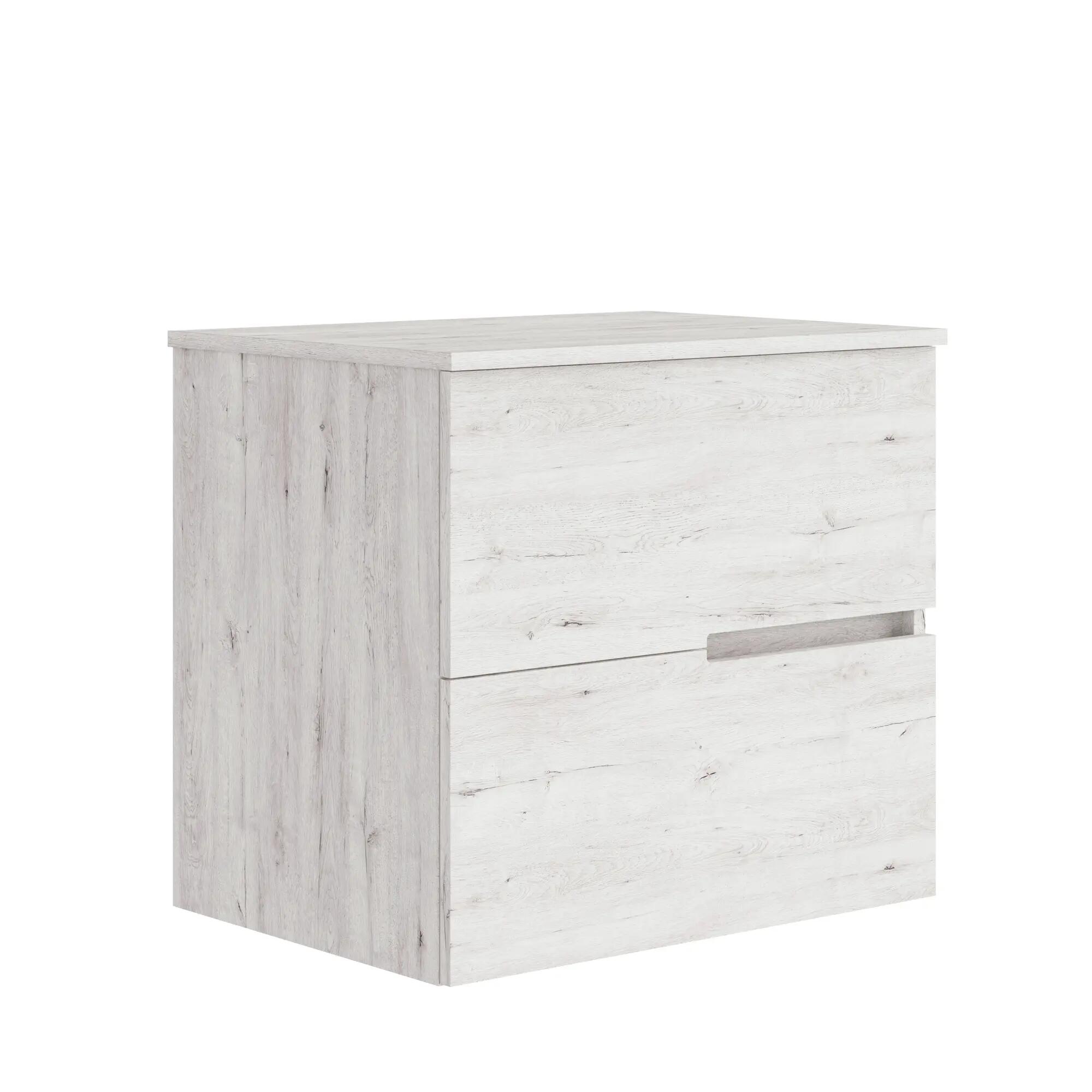 Mueble de baño alda top roble gris 60x46 cm