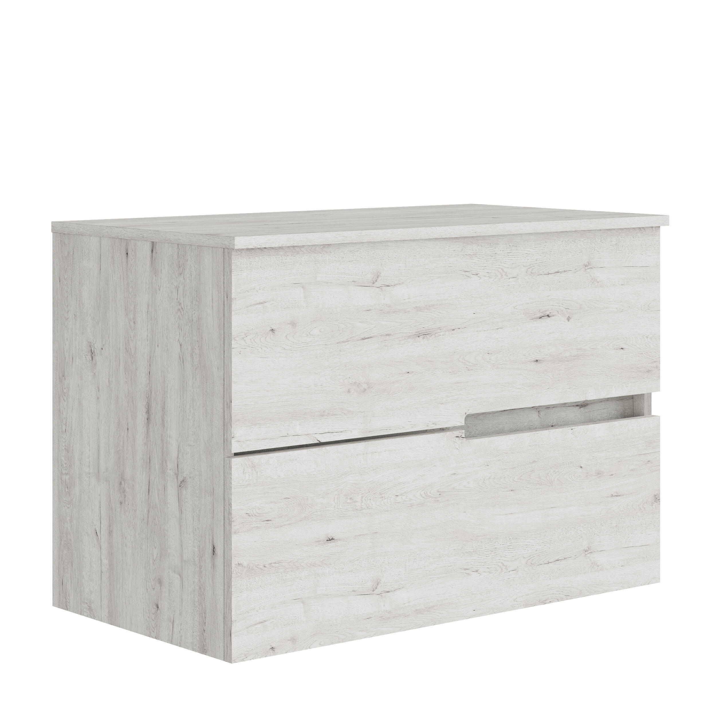 Mueble de baño alda top roble gris 90x46 cm