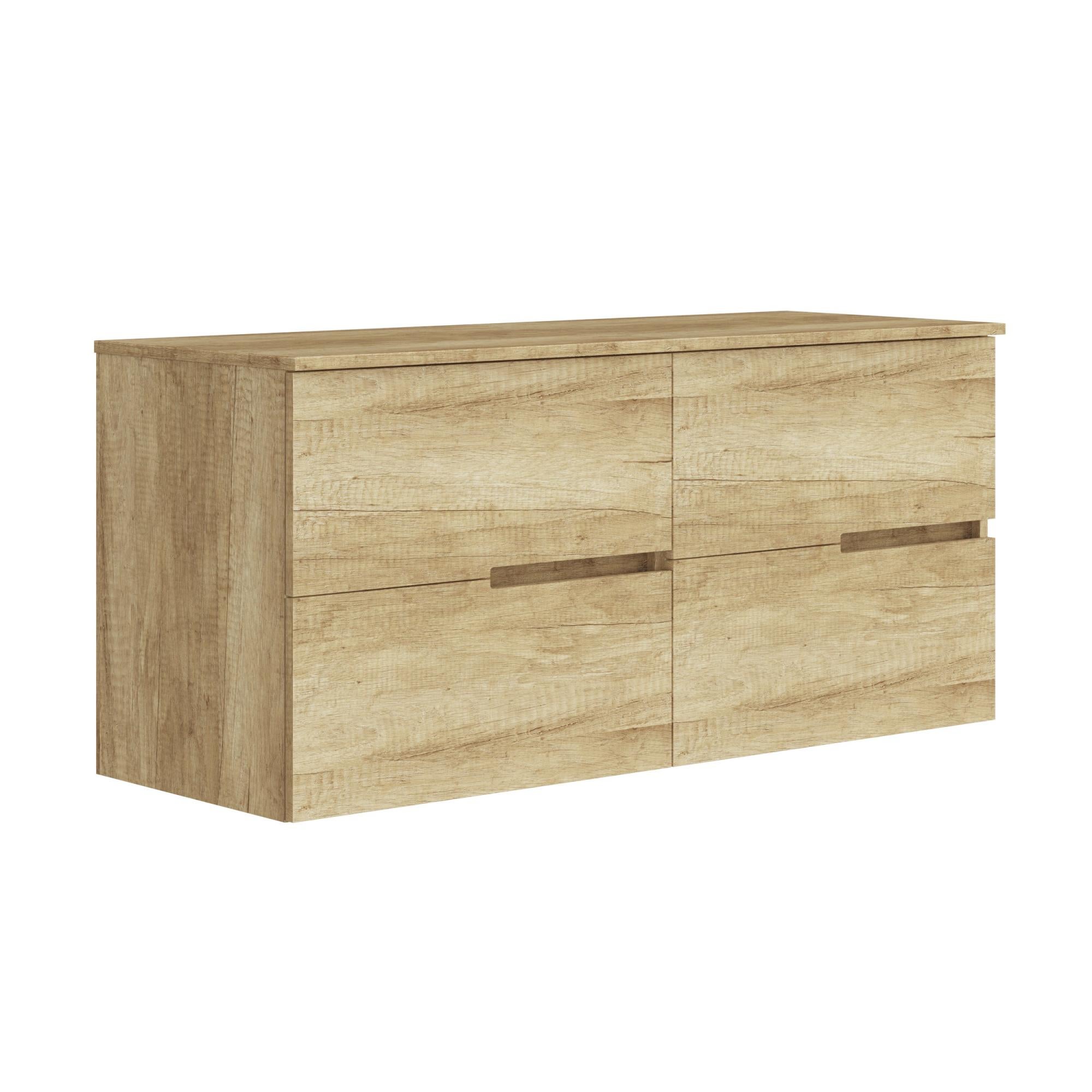 Mueble de baño Alda Top roble claro 120x46 cm Leroy Merlin