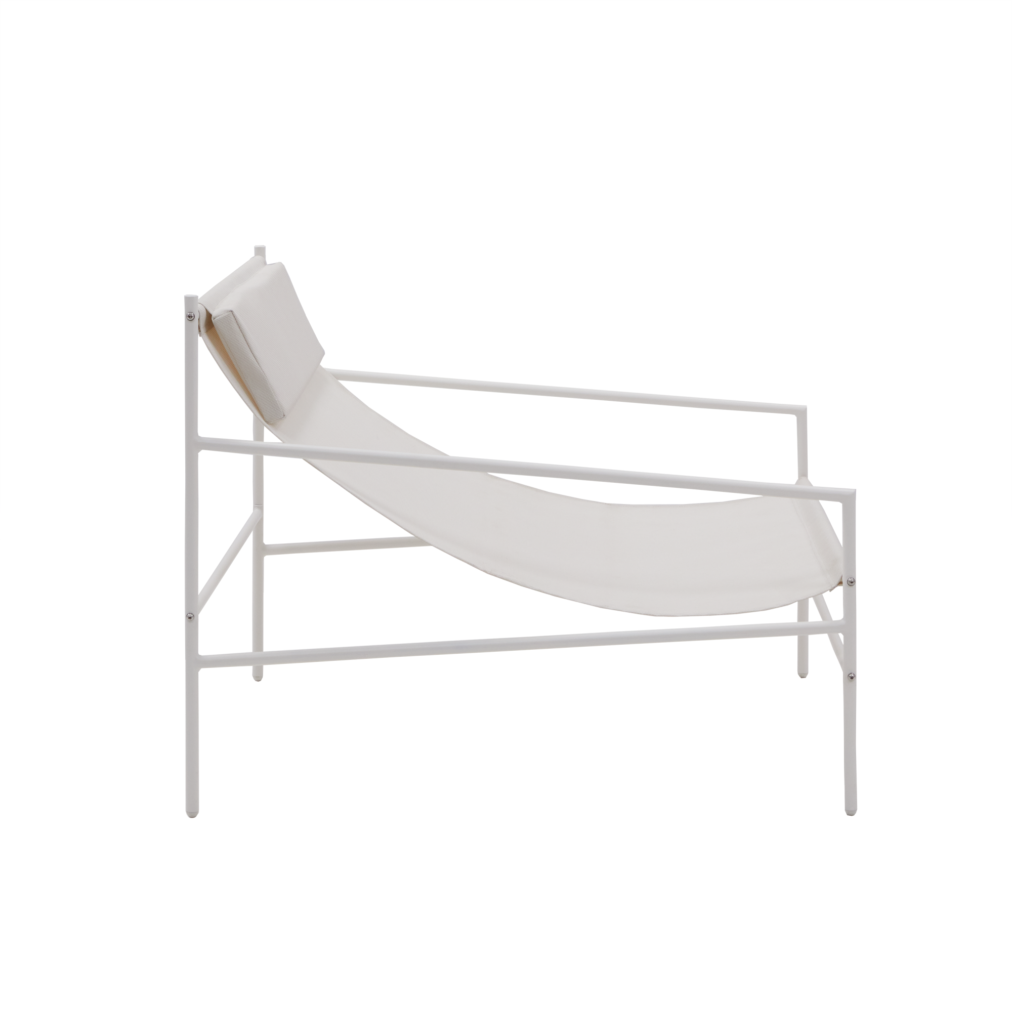 Silla de jardín naterial rio de acero blanco 67.5 x 75 x 96.5 cm de la marca NATERIAL