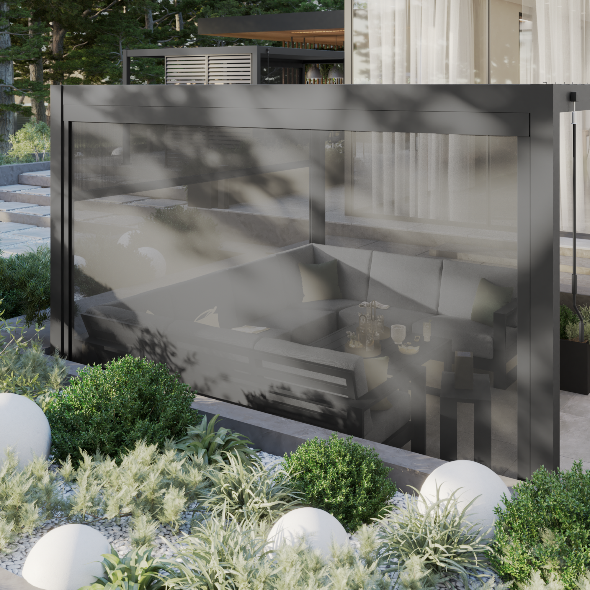 Cortina naterial modus de aluminio gris de 3 6 m de la marca NATERIAL Cortina naterial modus de aluminio gris de 3 6 m de la marca NATERIAL