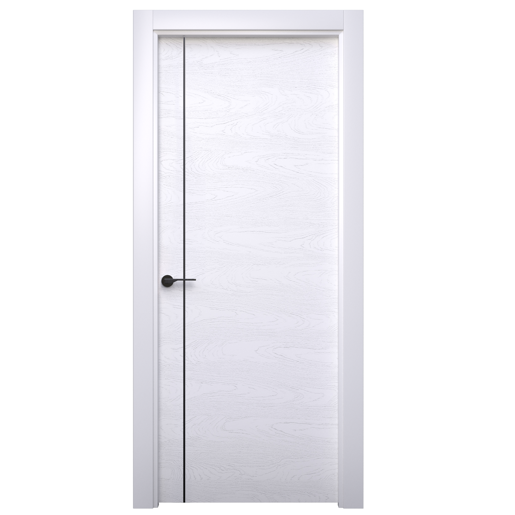 Puerta mencía premium negro apertura derecha con cristal 60x20 62.5cm de la marca CASTALLA