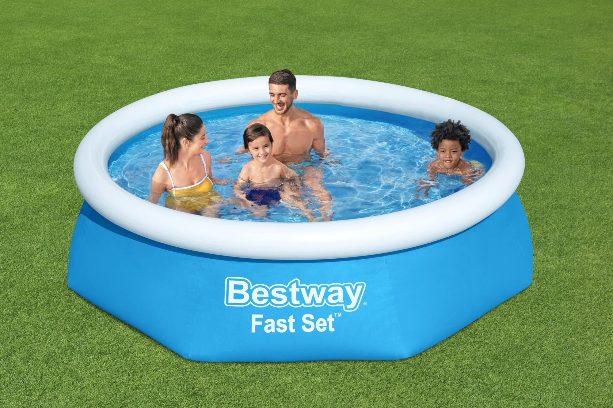 Piscina hinchable de pvc redonda BESTWAY Ø2.44x0.61 m | Merlin