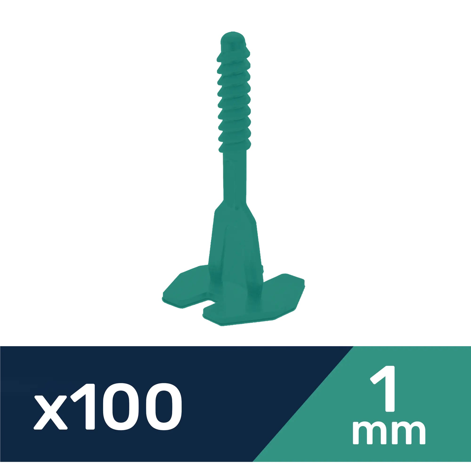 Kit de 100 unidades de cuñas de nivelación para baldosas DEXTER
