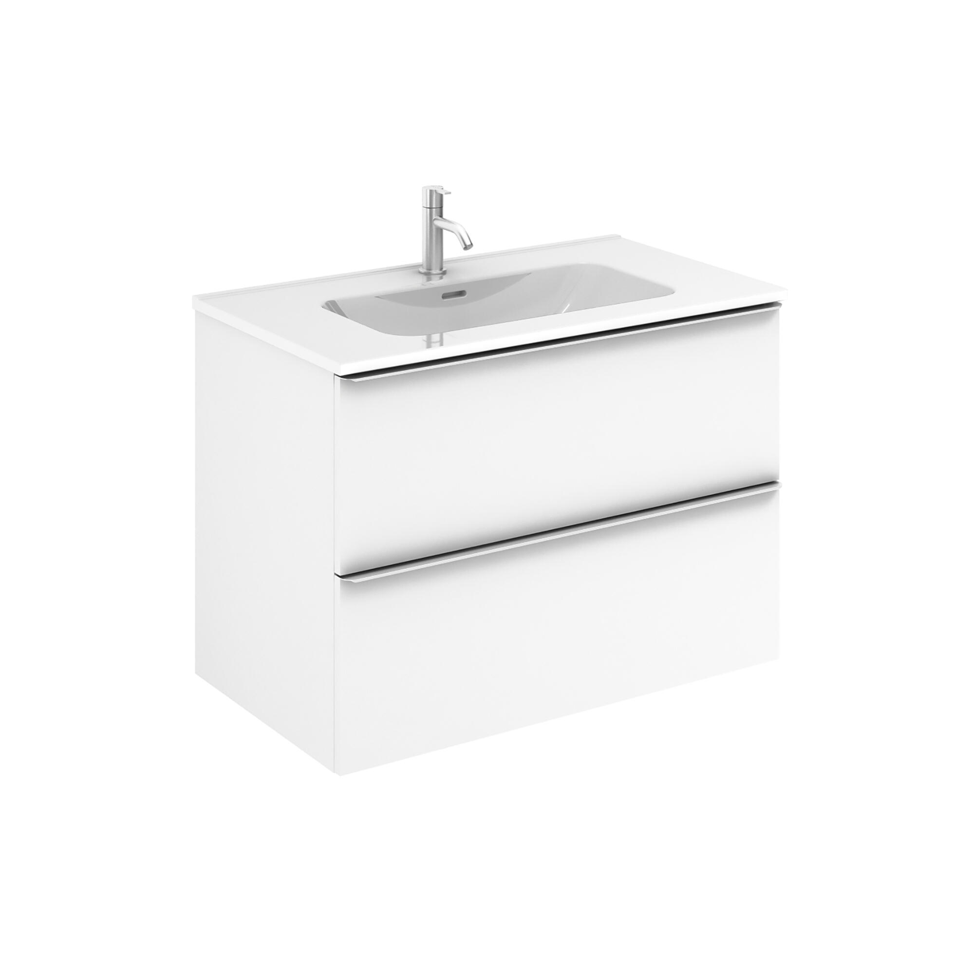 Mueble de baño komplett blanco 80x45 cm