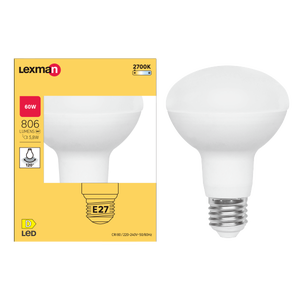 IluminaShop Bombilla LED E27 R80 12W Blanco Frio 6000K