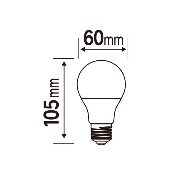  RXF Bombillas LED E27 AC220V equivalente a bombilla  incandescente de 60 W, 8 W, 806 LM, B22, bombilla LED de 2700 K, luz blanca  cálida BC GLS, bombilla de ahorro de