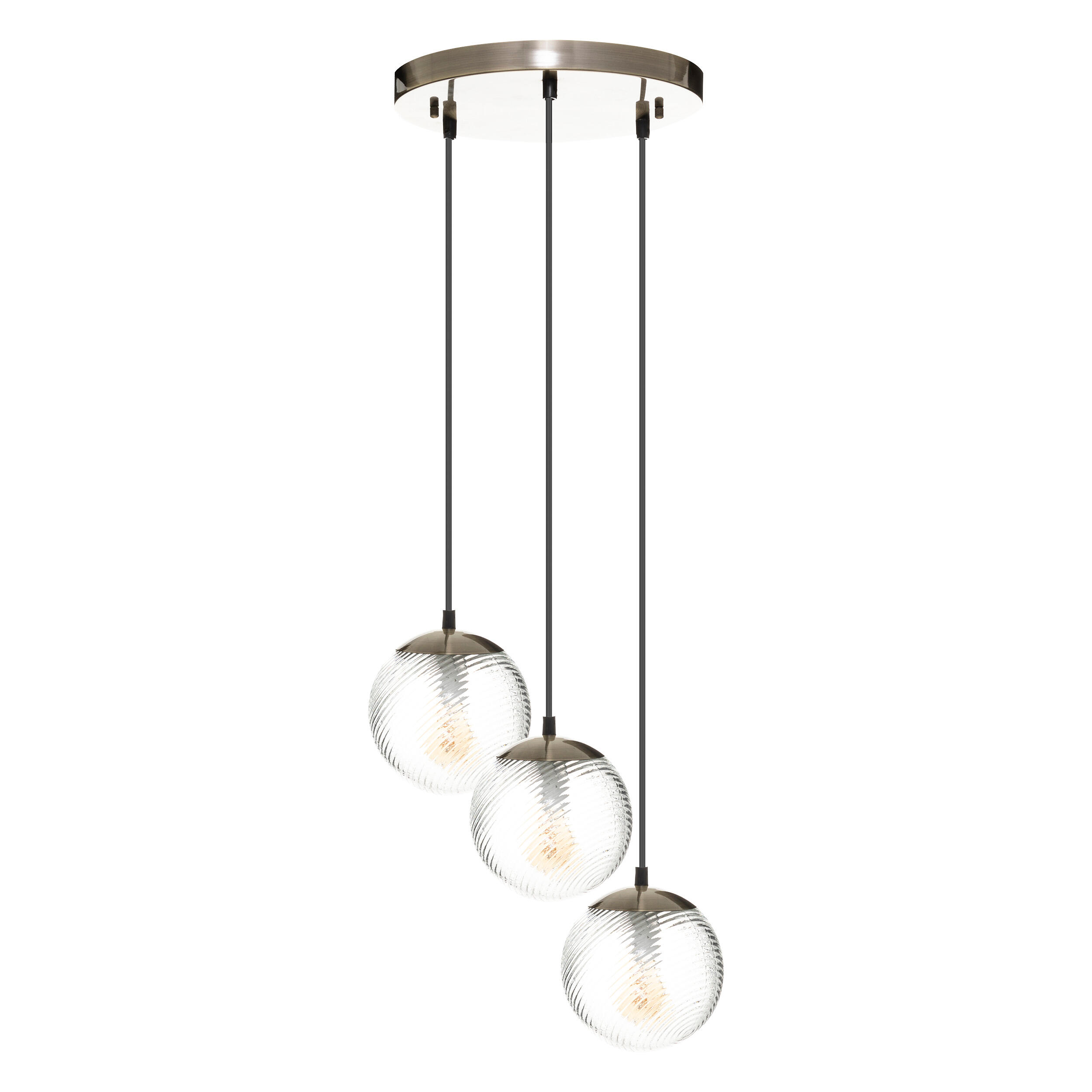 Lámpara de techo nigth 3 luces e14 41 cm dorado
