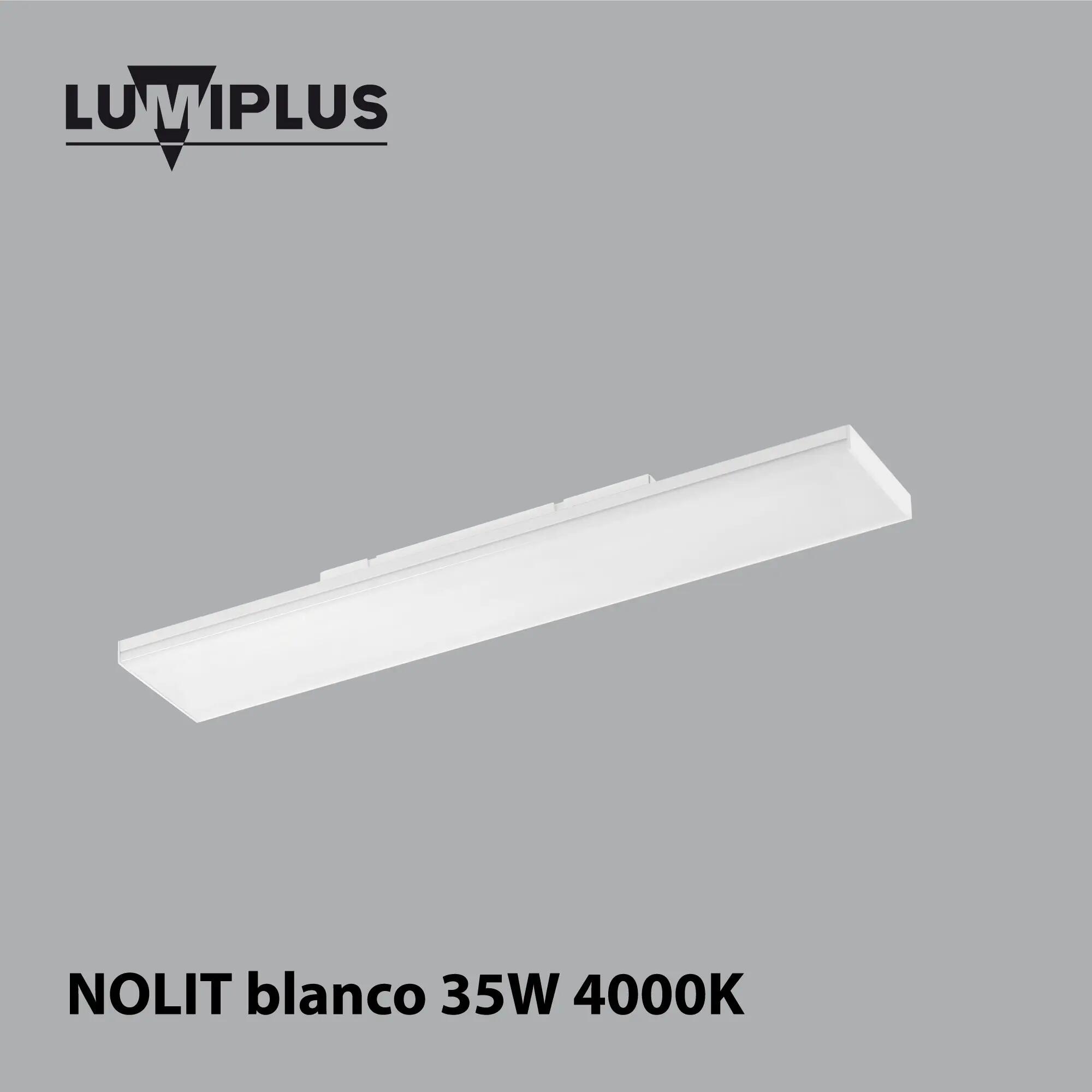 Panel nolit 35w rectangular blanco neutro 60x12 cm