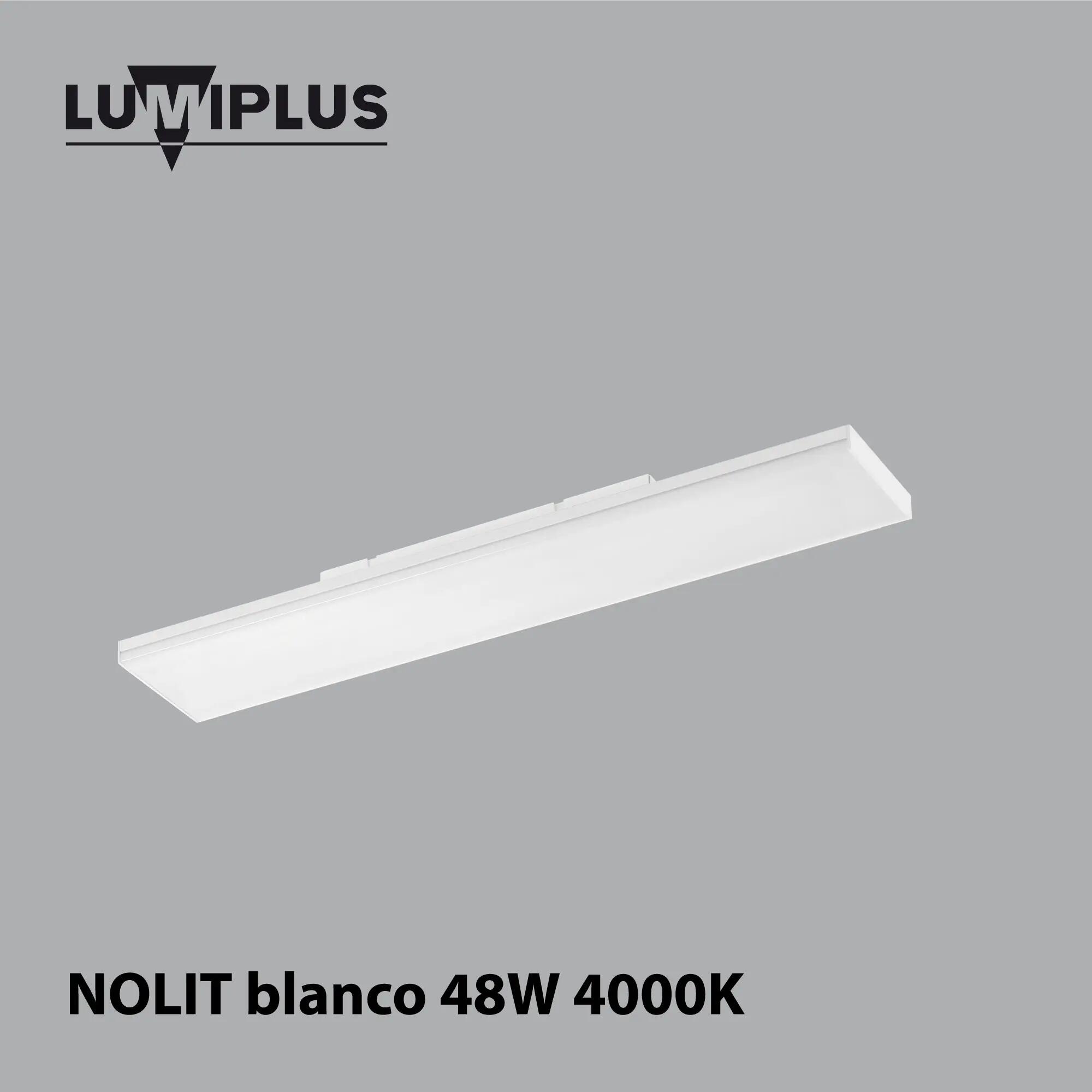 Panel nolit 48w rectangular con blanco neutro 120x120 cm